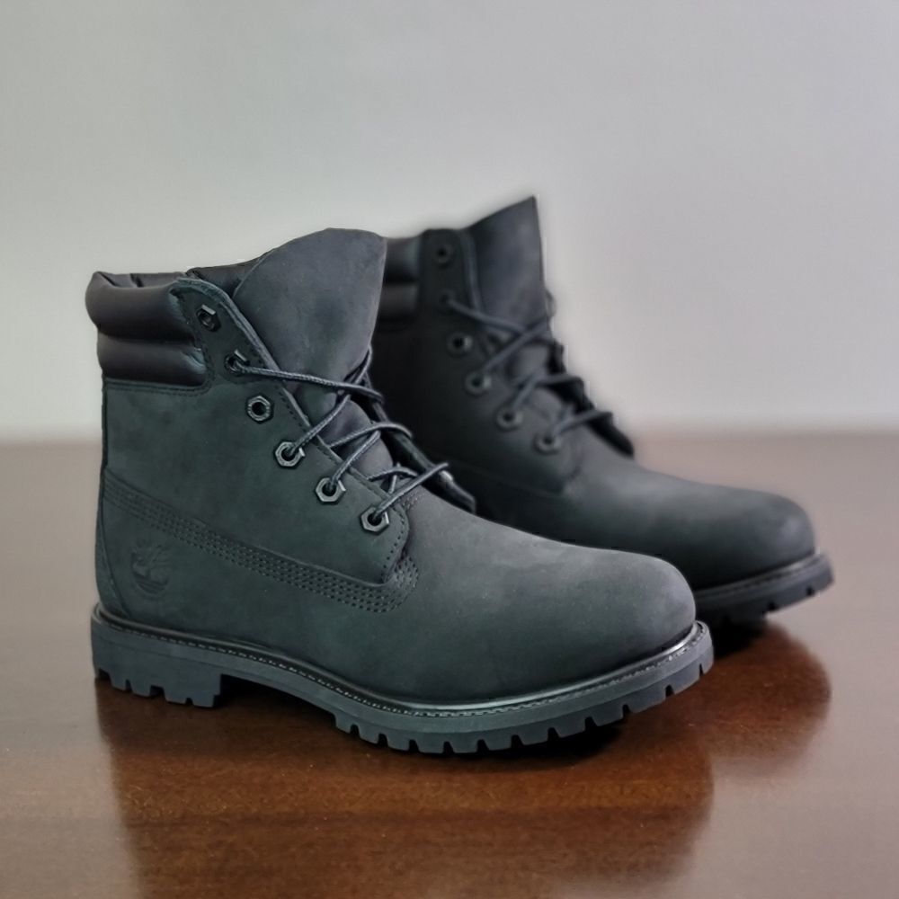 Timberland Waterville 6 Womens Black Boots Leather - Picture 5 of 14